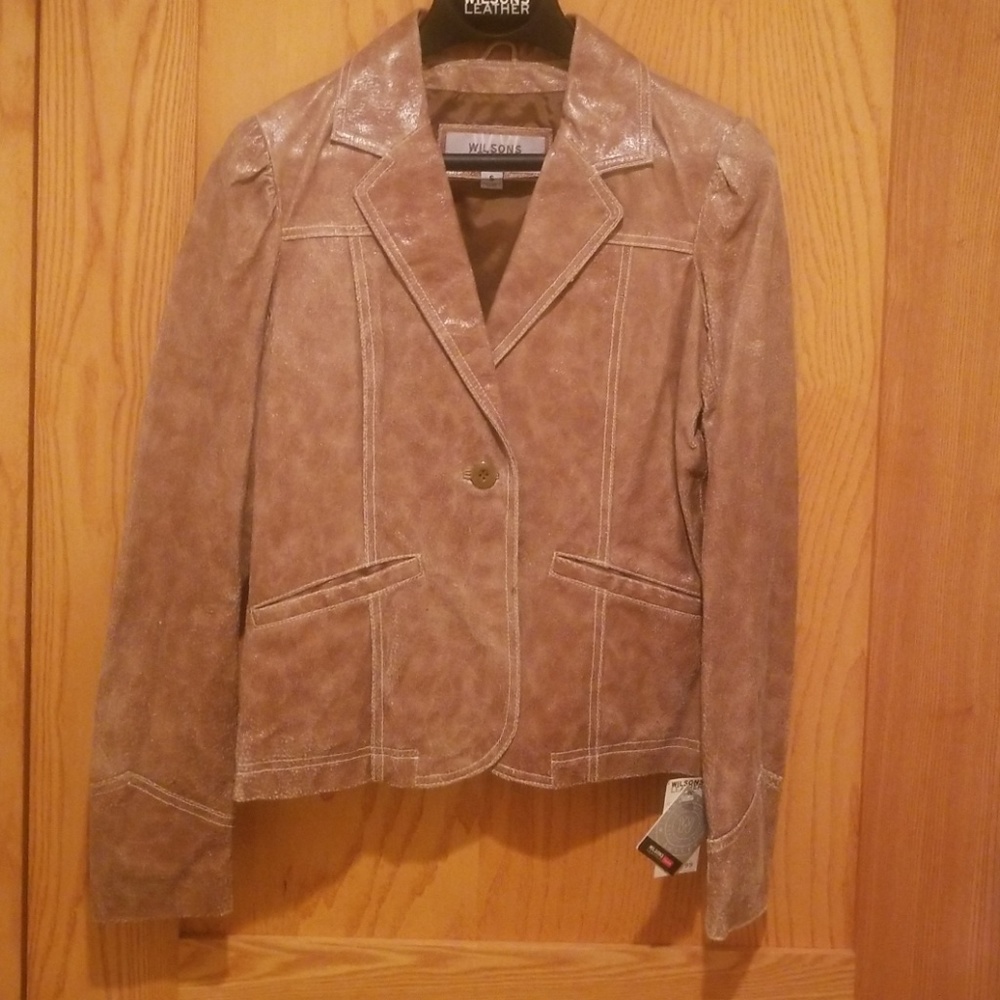 NWT DISTRESSED LEATHER JACKET